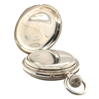 German silver jumping half seconds deck chronometer Circa 1906