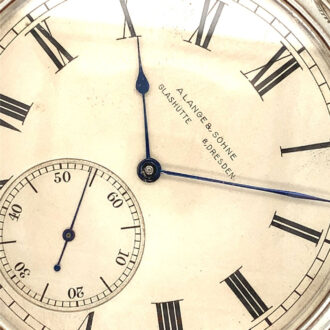 German silver jumping half seconds deck chronometer Circa 1906
