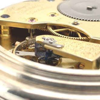 German silver jumping half seconds deck chronometer Circa 1906