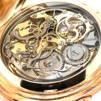 German rose gold minute repeating chronograph Circa 1910