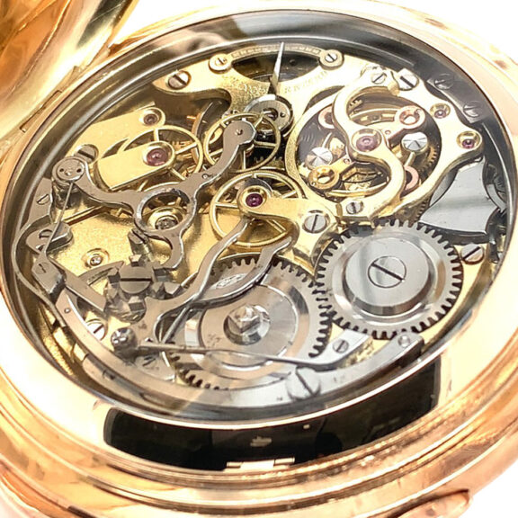 German rose gold minute repeating chronograph Circa 1910 German rose gold minute repeating chronograph Circa 1910