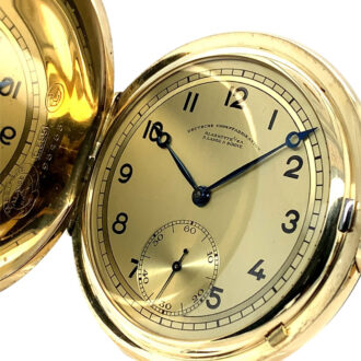 German 14K gold hunting cased lever pocket watch Circa 1939 German 14K gold hunting cased lever pocket watch Circa 1939