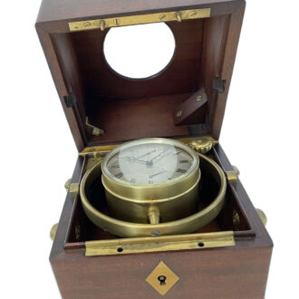 Small French deck chronometer with 49h power reserve Circa 1860 Small French deck chronometer with 49h power reserve Circa 1860