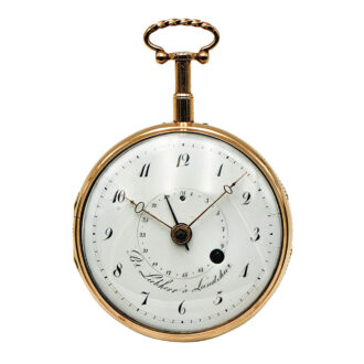 German silver open faced repeating verge with date Circa 1815