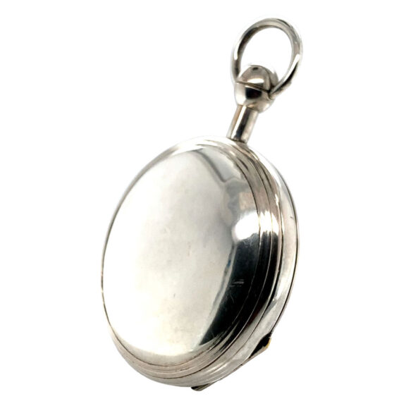 German silver open faced repeating verge with date Circa 1815 German silver open faced repeating verge with date Circa 1815