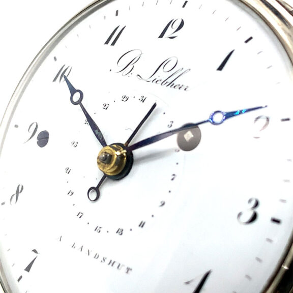 German silver open faced repeating verge with date Circa 1815 German silver open faced repeating verge with date Circa 1815