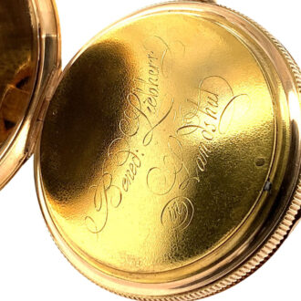German rose gold open faced repeating verge with date Circa 1815