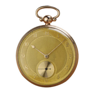 German 14K rose gold open faced chronometer Circa 1815