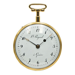 Swiss 18K gold minute repeating verge watch Circa 1815