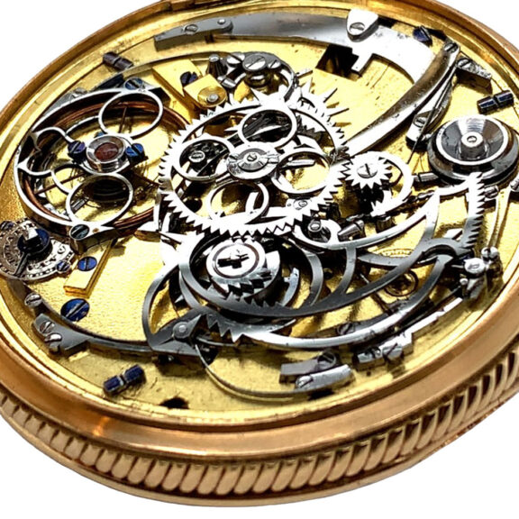 Swiss 18K gold minute repeating verge watch Circa 1815 Swiss 18K gold minute repeating verge watch Circa 1815