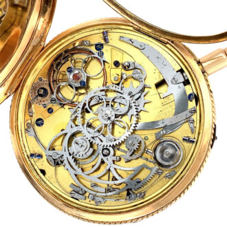 Swiss 18K gold minute repeating verge watch Circa 1815 Swiss 18K gold minute repeating verge watch Circa 1815