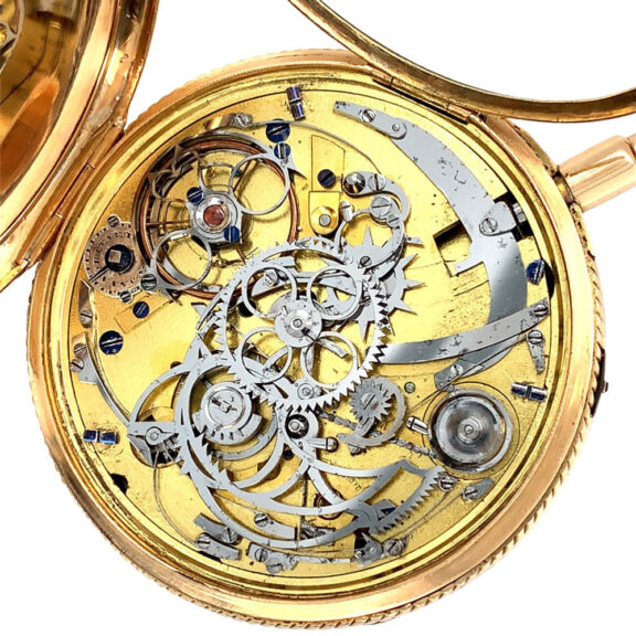 Swiss 18K gold minute repeating verge watch Circa 1815 Swiss 18K gold minute repeating verge watch Circa 1815