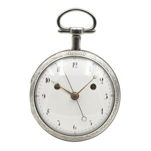 Swiss silver jumping centre seconds cylinder watch Circa 1805