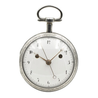 Swiss silver jumping centre seconds cylinder watch Circa 1805