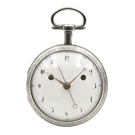 Swiss silver jumping centre seconds cylinder watch Circa 1805