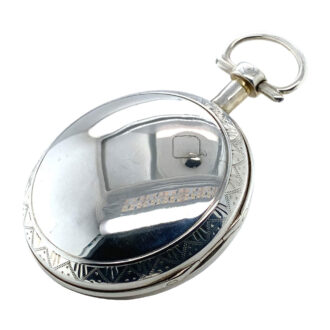Swiss silver jumping centre seconds cylinder watch Circa 1805