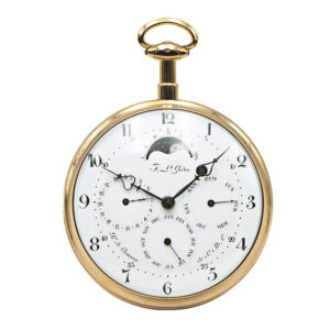 French 18K rose gold complicated coach watch Circa 1789