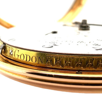French 18K rose gold complicated coach watch Circa 1789