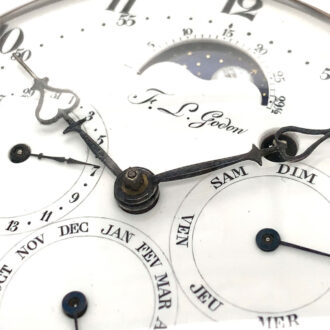 French 18K rose gold complicated coach watch Circa 1789