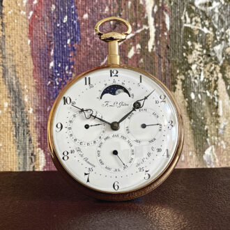 French 18K rose gold complicated coach watch Circa 1789