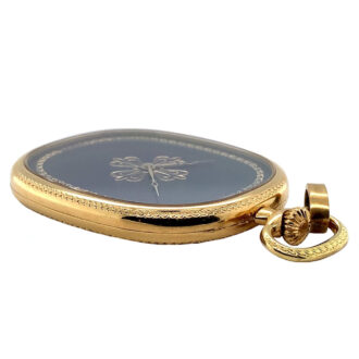 Extremely rare Swiss 18K gold oval pendant watch Circa 1985