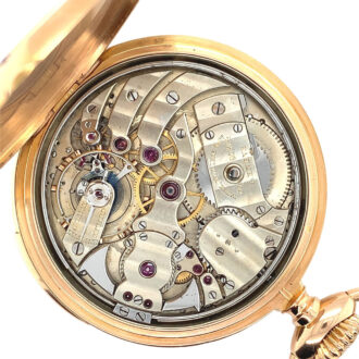 Swiss 18K rose gold five-minute repeating lever watch Circa 1893