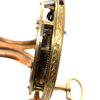 French rose gold verge automaton with visible balance Circa 1800 French rose gold verge automaton with visible balance Circa 1800