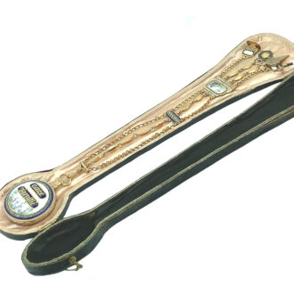 French gold decorated verge watch with chatelaine Circa 1800 French gold decorated verge watch with chatelaine Circa 1800