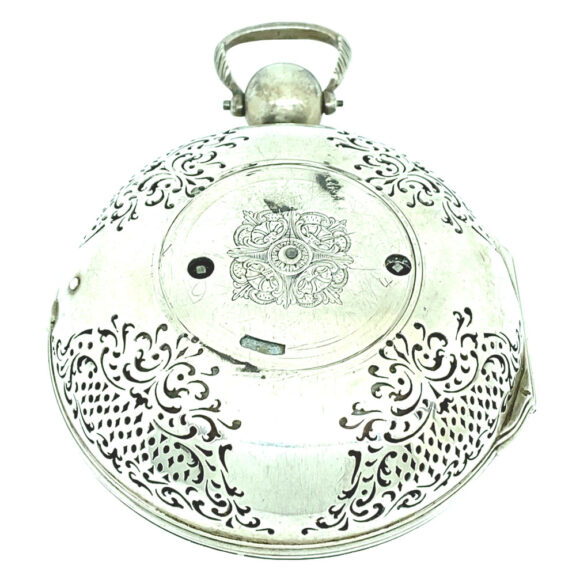 German silver quarter repeating rococo coach clock Circa 1760 German silver quarter repeating rococo coach clock Circa 1760