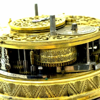 German silver quarter repeating rococo coach clock Circa 1760