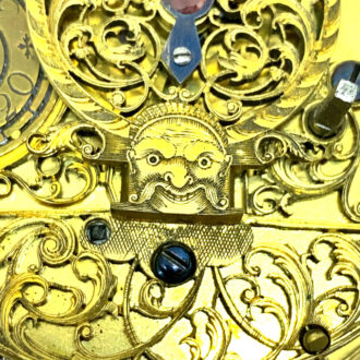 German silver quarter repeating rococo coach clock Circa 1760