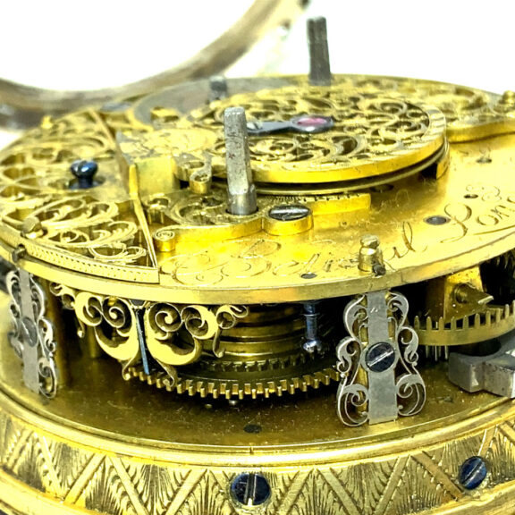 German silver quarter repeating rococo coach clock Circa 1760 German silver quarter repeating rococo coach clock Circa 1760