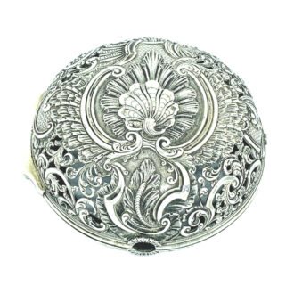 German silver quarter repeating rococo coach clock Circa 1760
