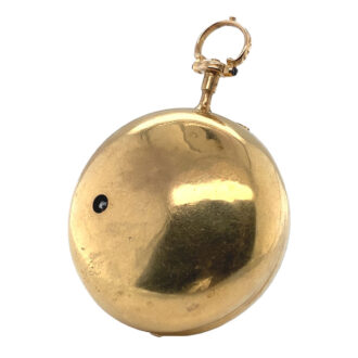 English 18K gold triple-cased repoussé verge watch Circa 1760