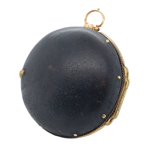 English 18K gold triple-cased repoussé verge watch Circa 1760 English 18K gold triple-cased repoussé verge watch Circa 1760