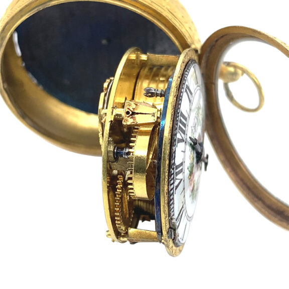 French gilt pair-cased one-handed verge watch Circa 1655 French gilt pair-cased one-handed verge watch Circa 1655