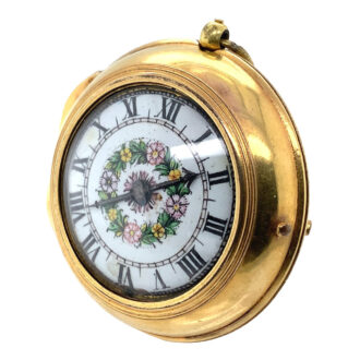 French gilt pair-cased one-handed verge watch Circa 1655 French gilt pair-cased one-handed verge watch Circa 1655