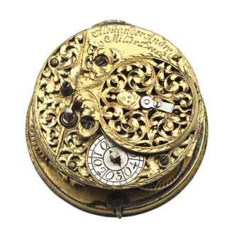 German silver pair-cased verge watch with date Circa 1705 German silver pair-cased verge watch with date Circa 1705