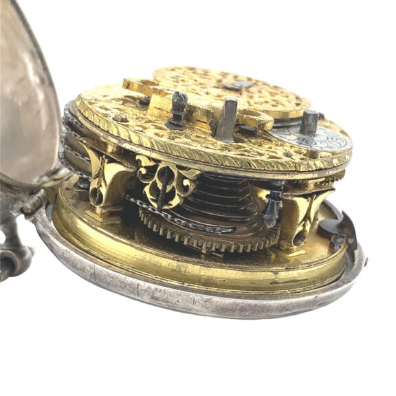 German silver pair-cased verge watch with date Circa 1705 German silver pair-cased verge watch with date Circa 1705