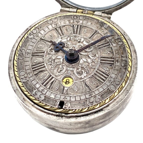 German silver pair-cased verge watch with date Circa 1705 German silver pair-cased verge watch with date Circa 1705