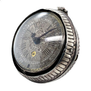 German silver pair-cased verge watch with date Circa 1705