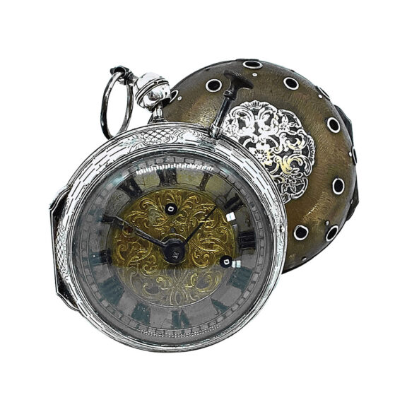 Rare Austrian quarter repeating coach clock with alarm Circa 1810
