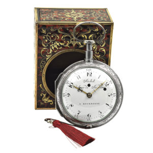 Extremely rare French quarter repeating coach clock Circa 1770