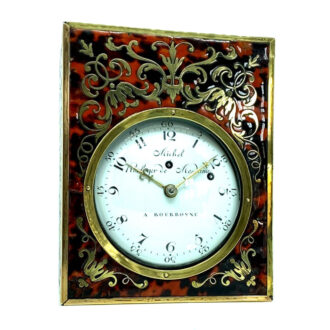 Extremely rare French quarter repeating coach clock Circa 1770