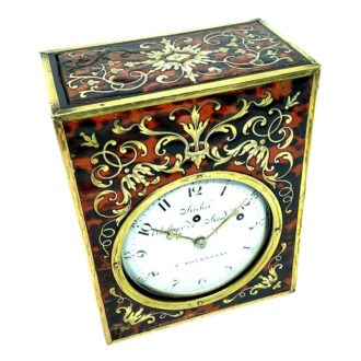 Extremely rare French quarter repeating coach clock Circa 1770