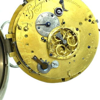 Extremely rare French quarter repeating coach clock Circa 1770