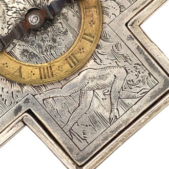 German one-handed neo-Renaissance style pendant watch Circa 1880