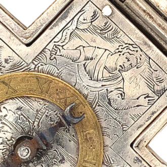 German one-handed neo-Renaissance style pendant watch Circa 1880
