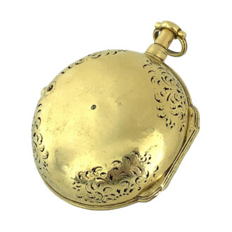 French gilt repeating verge oignon watch with alarm Circa 1700