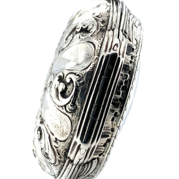 Rare Italian silver pair-cased repoussé verge watch Circa 1750 Rare Italian silver pair-cased repoussé verge watch Circa 1750